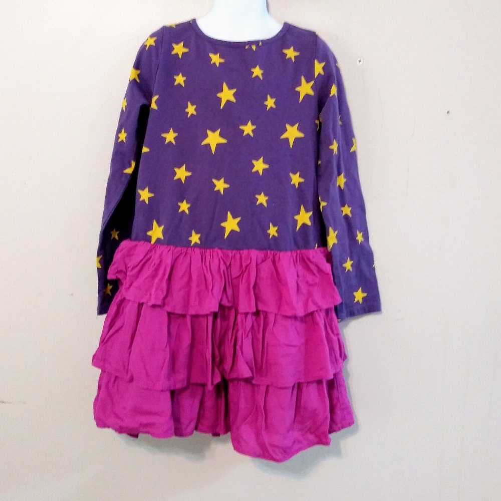 Mini Boden 7-8y Purple Star Skirt Dress